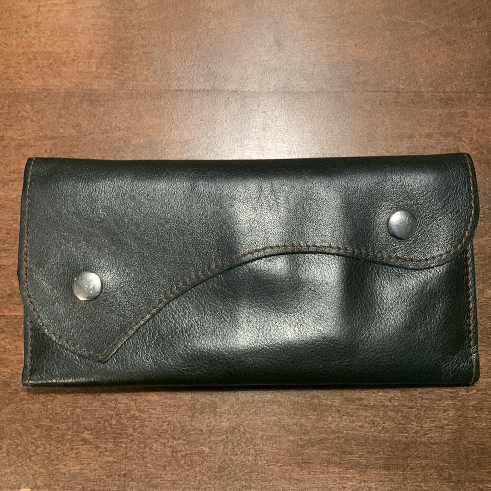 Upcycled leather jacket now wallet 💰